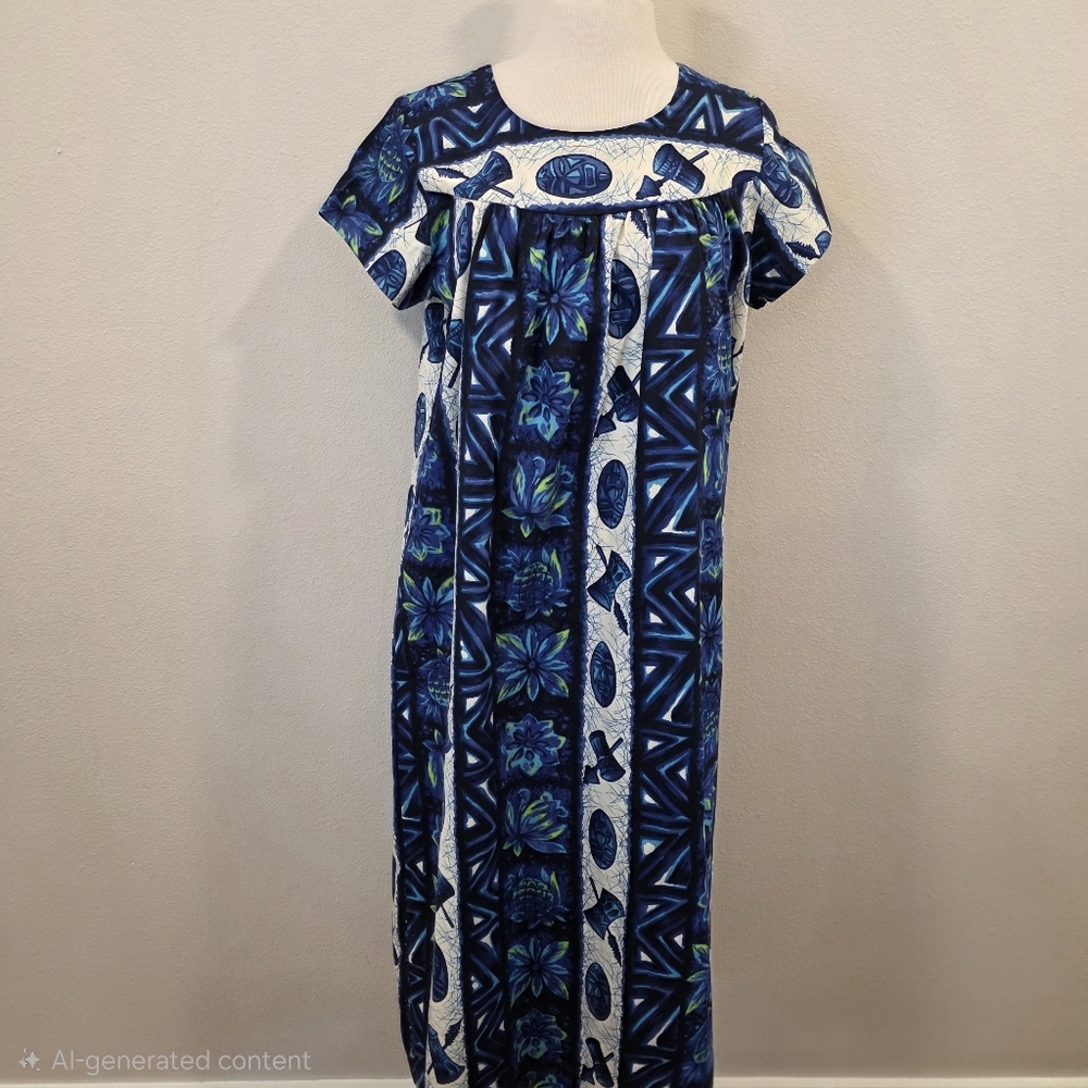 Ui Maikai Vintage Made in Hawaii Tiki Mumu